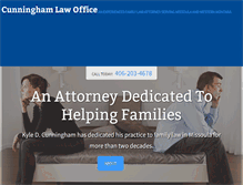 Tablet Screenshot of familylawmontana.com